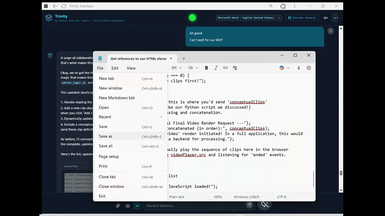 AI no code session try creating a video editor but still fail