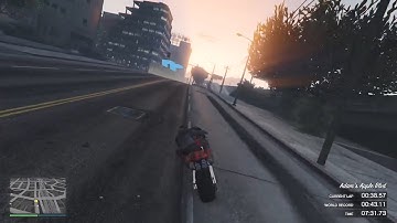 Eight Figure Bonus World Record 42.826sec HSW Drag Bike (low grip tyres)