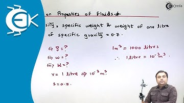 Problem No. 2 on Properties of Fluid - Properties of Fluid - Fluid Mechanics 1