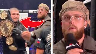 JAKE PAUL &  KHABIB *ALTERCATION* JAKE GOES OFF!