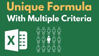 Get UNIQUE VALUES with MULTIPLE CRITERIA in MS Excel (Using the UNIQUE Formula) Wealth