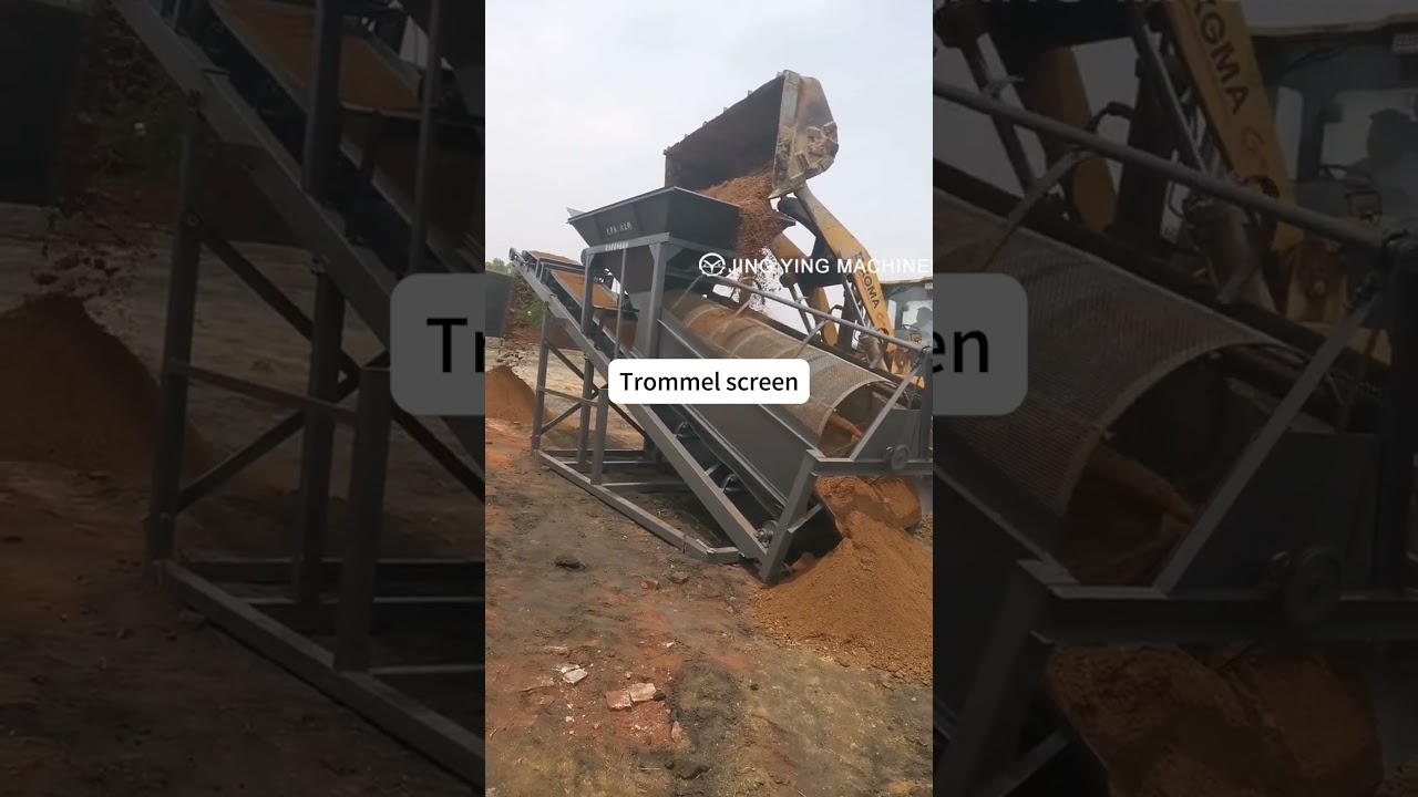 Quarry sand soil sifter drum screen trommel screening equipment 