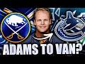 REPORT: VANCOUVER CANUCKS REQUESTED PERMISSION TO INTERVIEW FORMER BUFFALO SABRES GM KEVYN ADAMS