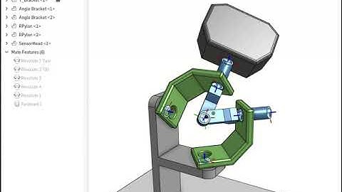 Tilt limits of "Robot head of 2 rotation DoF 1"