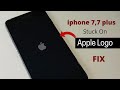 Iphone 7 plus stuck on apple logonot charging fix