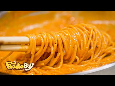 로제 치즈 파스타 / Rose Cheese Pasta - Korean Street Food / 평택 복합휴게소 깡나미식당 후레쉬빌