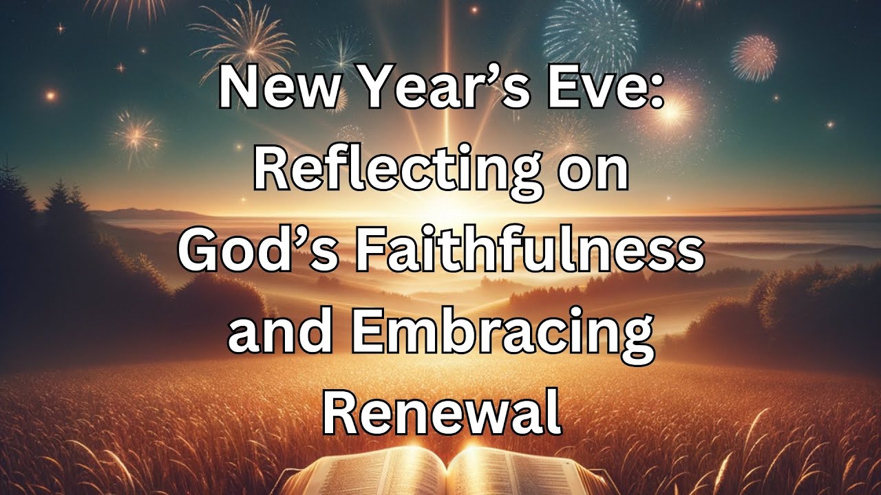 New Year's Eve: God's Faithfulness and Embracing Renewal | 31st ...