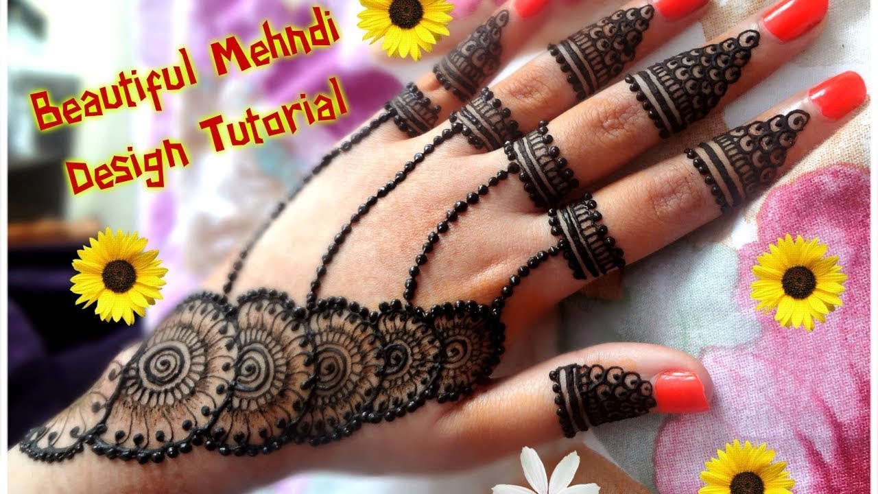 New Latest Simple Arabic Eid Mehndi Designs 2016 2017 For Hands