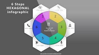 8.Create 6 step HEXAGONAL infographic|PowerPoint Presentation|Graphic Design|Free Template