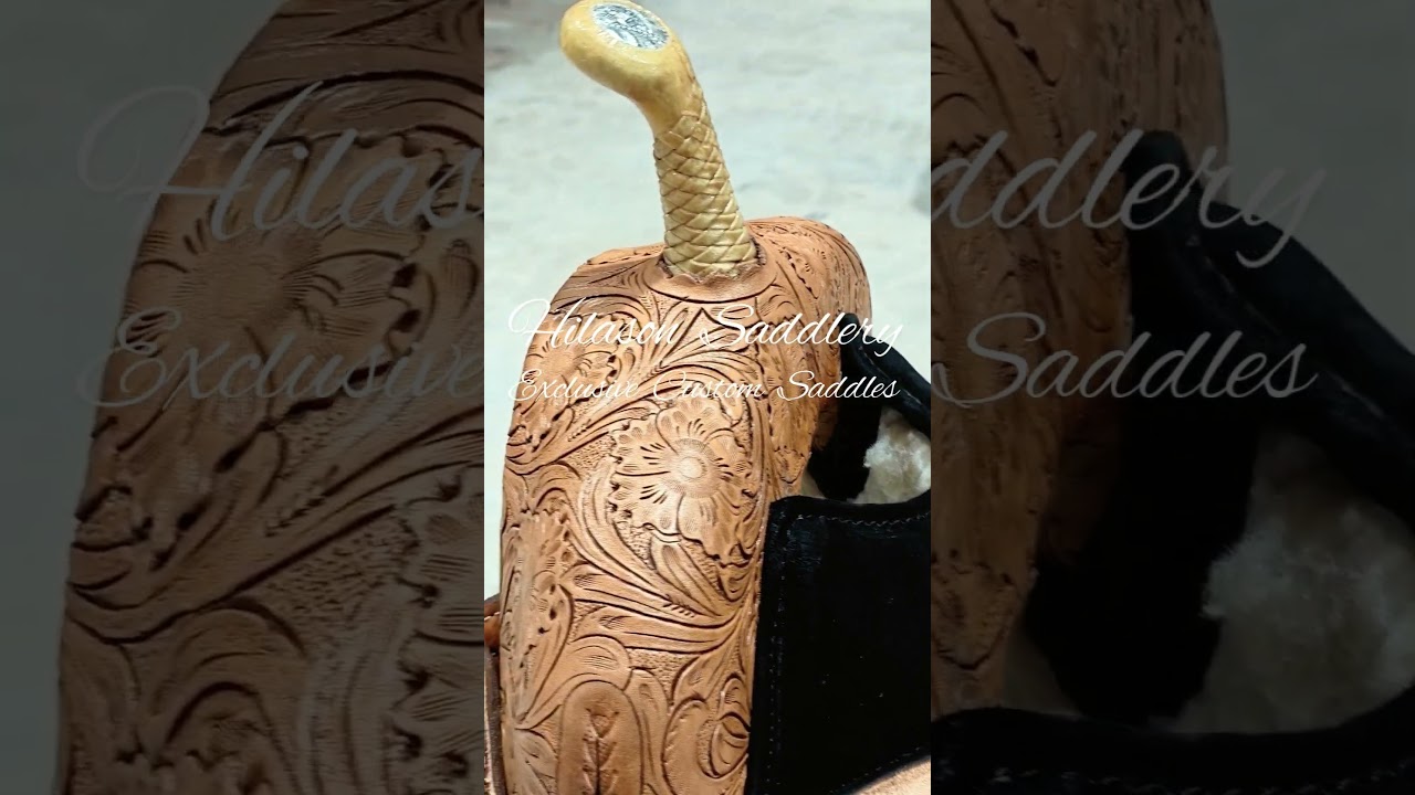 Western Horse Saddle Hilason Flex Tree American Leather Trail Barrel