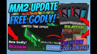 How To Get New Bioblade For Free In Murder Mystery 2 Mm2 Update 2020 Roblox Youtube