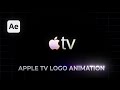 After Effects Tutorial | Apple TV Logo Animation |Motion graphics