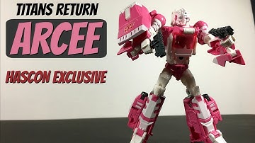 Hascon Exclusive Titans Return Arcee -  Unboxing & Review (Transformers 2017) Leinad & Ultra Magnus