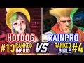 SF6 🤜 HOTDOG (#13 Ranked Ingrid) vs RAINPRO (#4 Ranked Guile) 🤛 SF6 High Level Gameplay