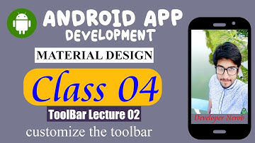 Android Bangla tutorial class 04.how to customize toolbar in android studio