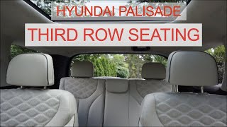 Hyundai Palisade third row - how comfortable and spacious is the third row seating?