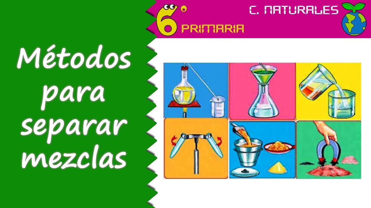 Métodos para separar mezclas. Naturales, 6º Primaria - YouTube