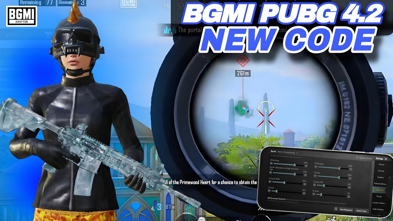 NEW UPDATE 4.2🔥BEST SENSITIVITY CODE + CONTROL SETTINGS BGMI/PUBG MOBILE @thegojo_op 