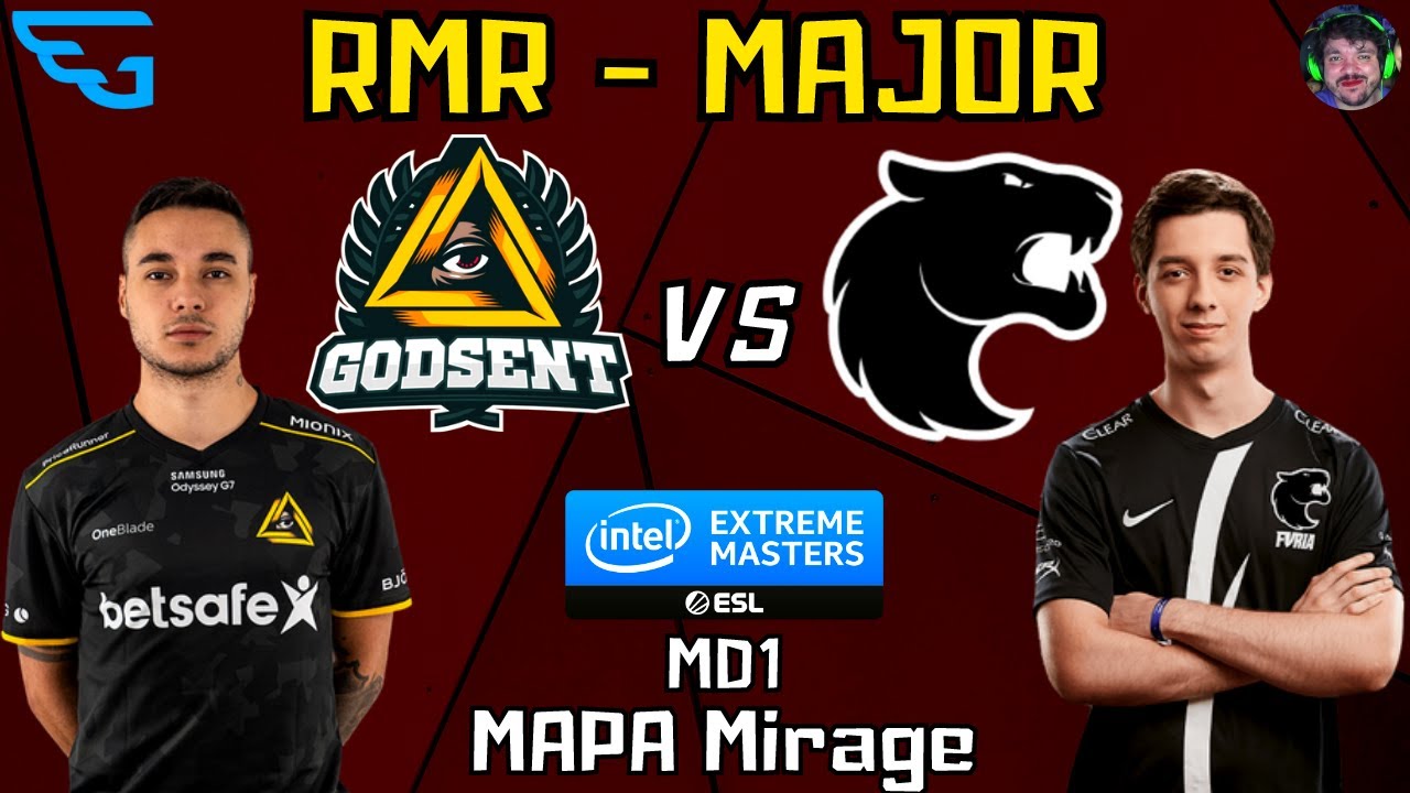 Furia Vs GODSent Mapa Mirage MD1 RMR MAJOR Transmiss o Gaules 