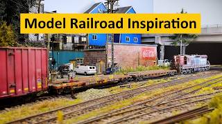 Model Railroad Inspiration | HO Scale River Road Shelf Layout | Boomer Diorama