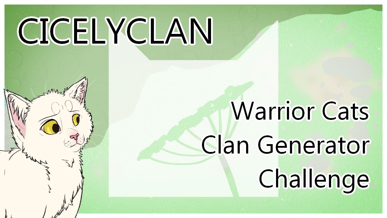 Warrior Cats Clan Generator Challenge: Cicelyclan (Pt 4: Apprentices ...