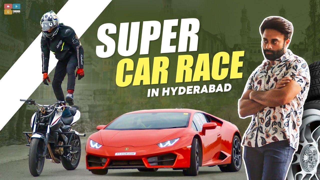 SUPER FAST CAR RACE IN HYDERABAD | STUNT SHOW|SUPER CARS & BIKES ...