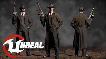 Animated Low poly Game Ready Mafia Gangster 3 / 3D