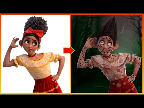 Encanto Characters Turn Into Monster| Creepy Cartoon| Ideas For Halloween