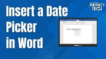 How to Insert a Date Picker in Word (Enable Developer Tab Easily)