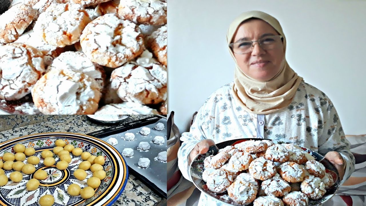 غريبة اللوز او لملوزة بكل تفاصيلها من يد الحاجة فاطمة Food Desserts Sweets