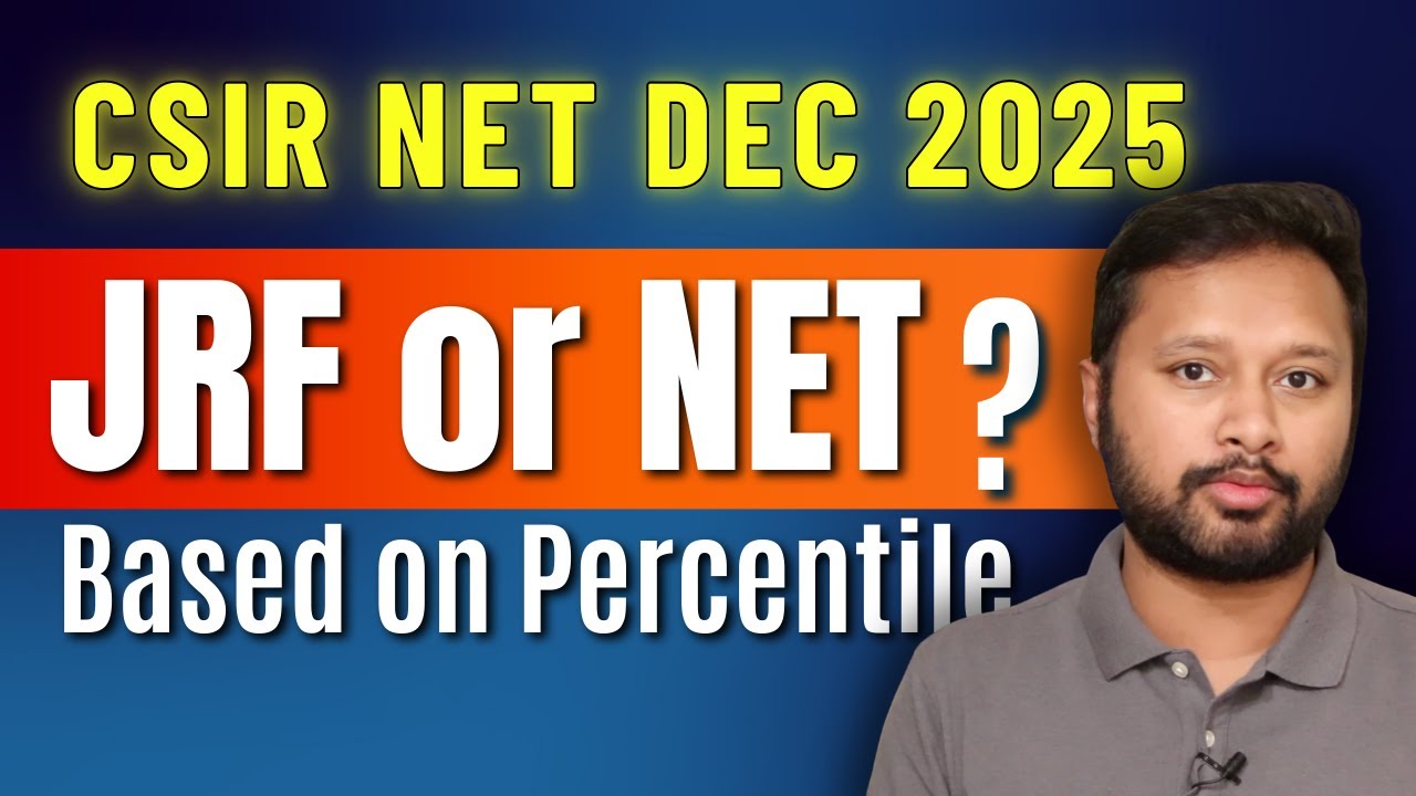 Predict JRF or LS from Your Percentile | CSIR NET DEC 2025 | All 'Bout Chemistry