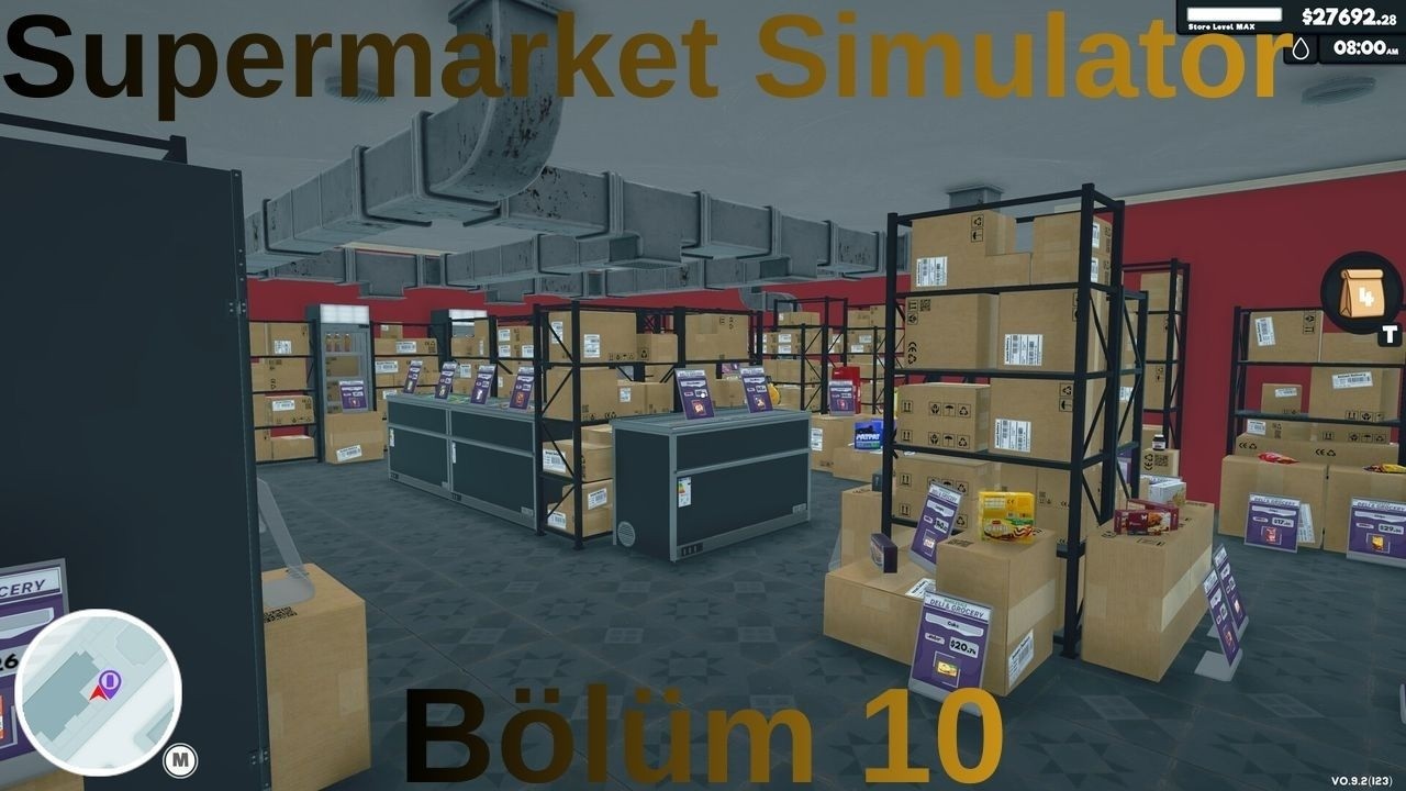 Supermarket Simulator Bölüm 10 Depo Satın Aldık Temizlikçi Ve Başka Elemanlar Aldık #oyunlar #oyuncu