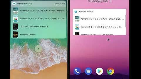 Xamarin.Forms Widget Sample