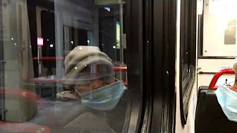 Riding the Metrolink from Fairview Heights to Shiloh Scott at night.