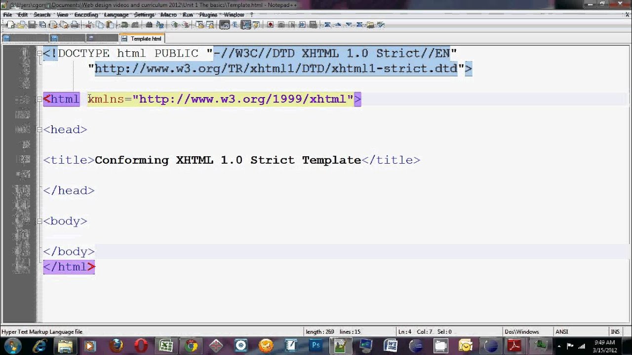 Intro to HTML tutorial