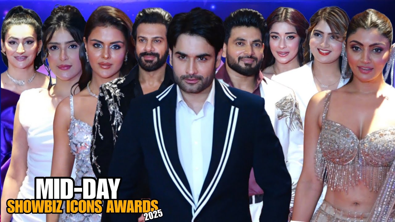 Bigg Boss Ex-Contestant Arrives At Mid-Day Showbiz Icons Awards 2025 |  Vivian,Karan, Priyanka,Shiv