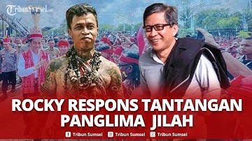 🔴Respons Tegas Rocky Gerung ketika Ditantang Panglima Jilah soal Dugaan Penghinaan ke Jokowi