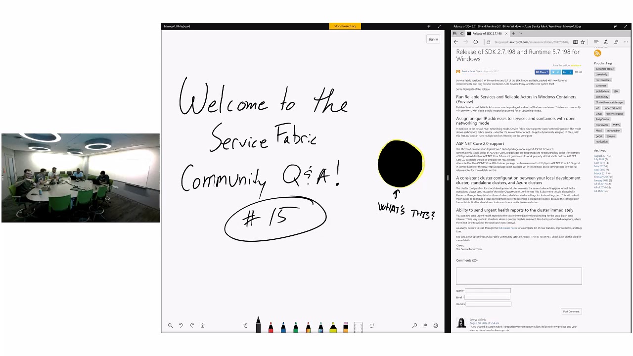 Service fabric community q a 15 thursday august 17 2017 9 59 21 am