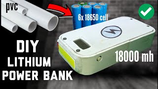How To Make Power Bank From Pvc Pipe At Home18000 Mah Homemade Power Bank