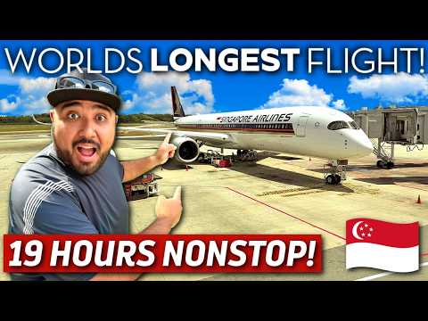 I Took The World's LONGEST Flight From Singapore To New York! My 19 Hour Flight Experience!