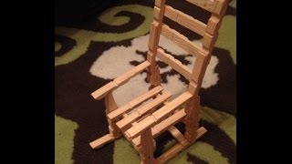 in this video i will show you how to make a small wooden chair from wooden clips! it takes only 5 min to make with very simple steps!