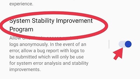 mobile setting OnePlus N20 5G, OnePlus N20 5G me system stability improvement program  ko on kaise k