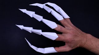 How to make claws out of paper. Origami claws