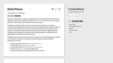 TiddlyWiki History