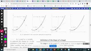 HPC Calc 2 1 Day 1 Notes Slope of Tangent Line
