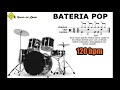 Bateria pop 120 bpm