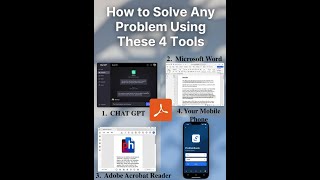 Use 4 tools to Solve any problem ChatGPT, Microsoft word, Adobe Reader and a mobile phone #sierra screenshot 3