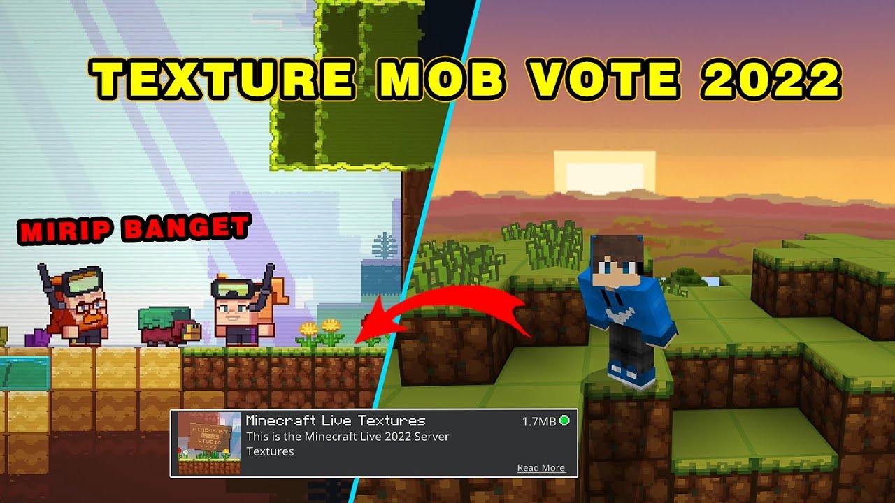 TEXTURE PACK YANG DI PAKAI MINECRAFT LIVE MOB VOTE 2022
