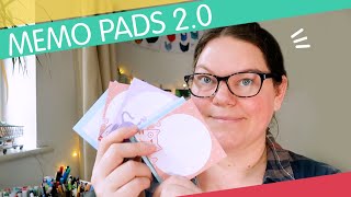 MAKING DIY MEMO PADS 2.0 | Designing Derpy Cat Stationary | Tear-off DIY Note Paper | Cute Memo Pads