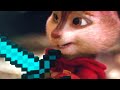 alvin the chipmunk playing minecraft
